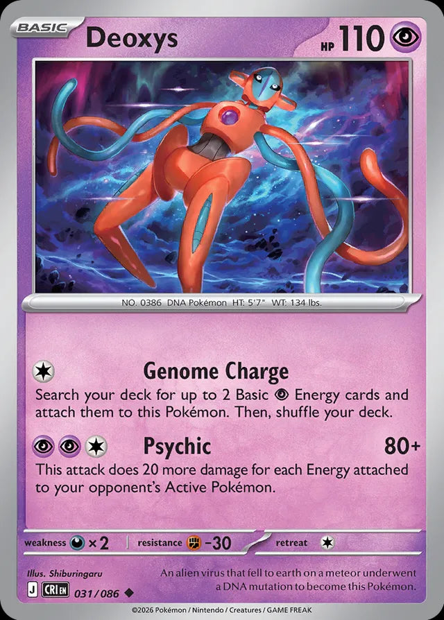 Chaos Rising Deoxys #031/86